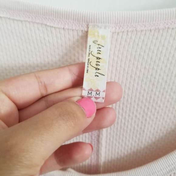 Free People Alpine Cuff Thermal In Frosty Pink - Picture 5 of 5